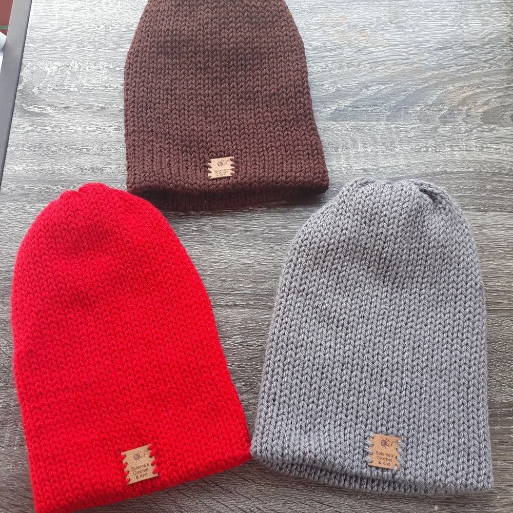 Knitted Unisex beanies